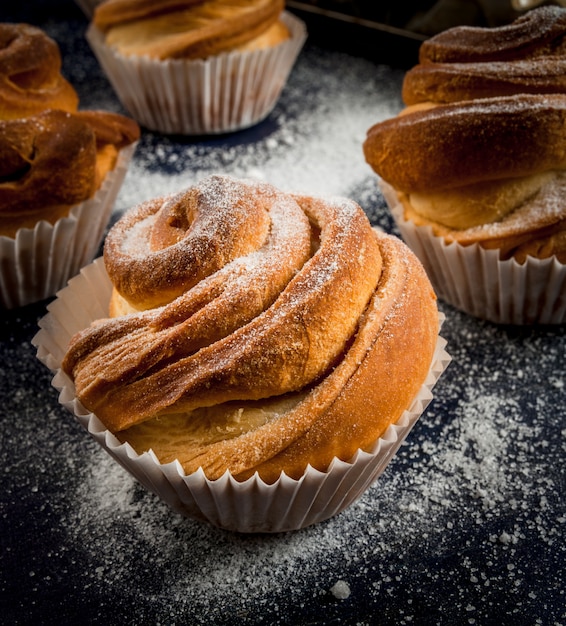 Pâtisseries à la mode modernes - cruffins