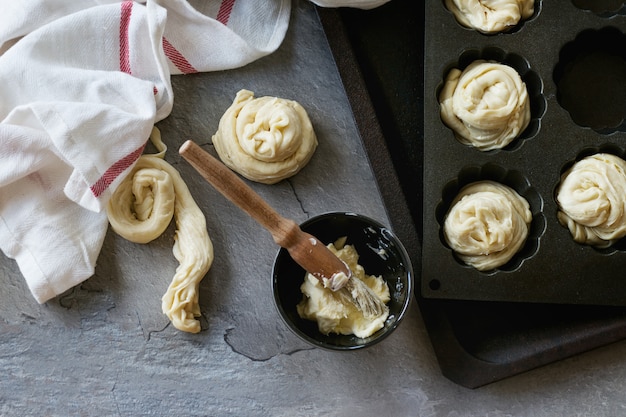 Pâtisseries modernes cruffins