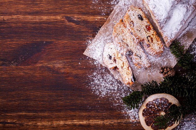 Pâtisseries de Noël Dresdnen Stollen