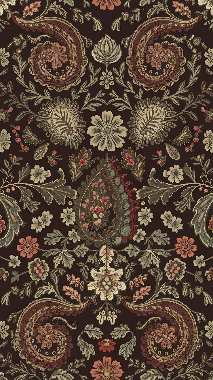 Photo patron de paisley sans couture oriental arrière-plan de fleurs vintage arrière-fond d'ornement décoratif pour tissu emballage textile papier carte d'invitation papier peint conception web