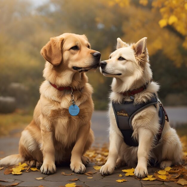 Les pattes et les cœurs célèbrent les compagnons canins