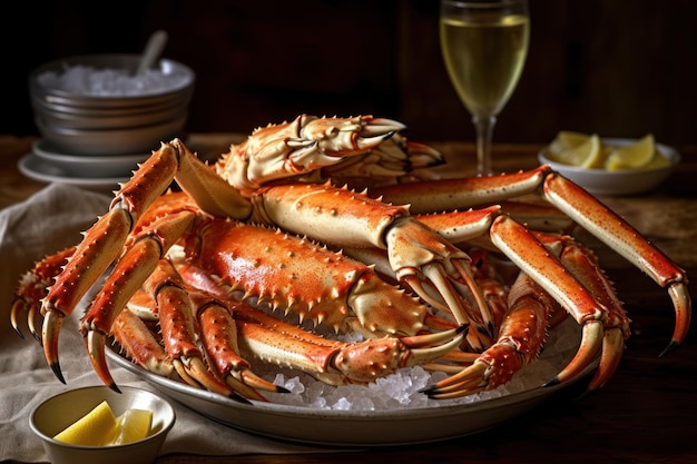 Pattes de crabe royal d'Alaska