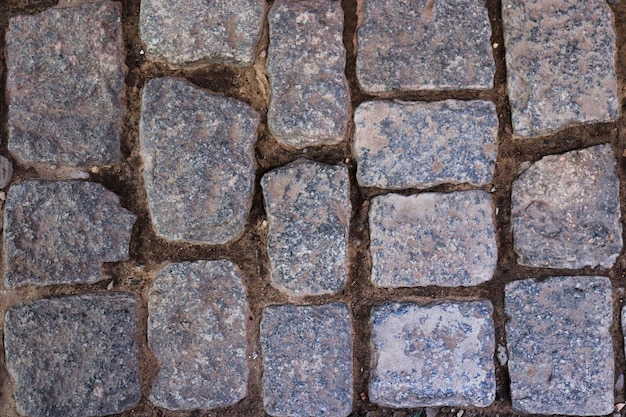 Pavé de pierre sur un chemin