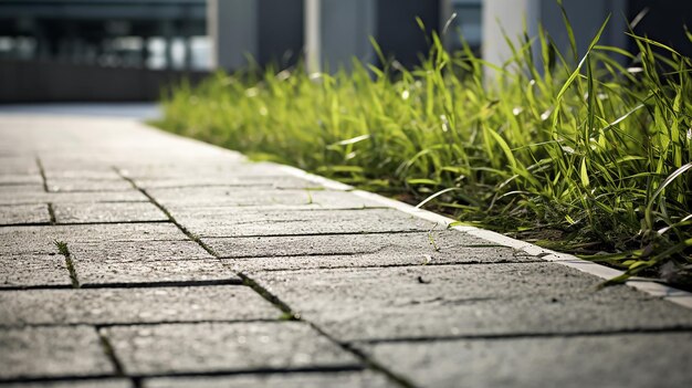 Photo pavement en béton à l'extérieur avec voie étroite