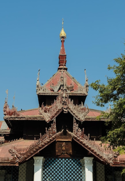 Pavillon de la cloche de Mingun Myanmar