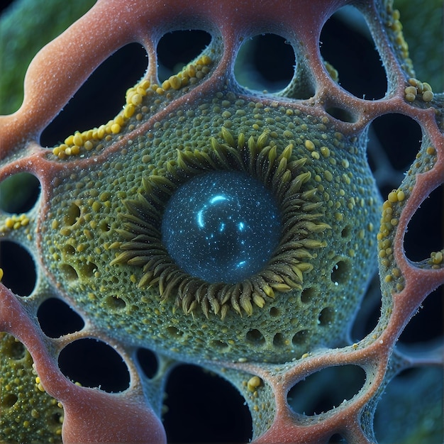 Photo le pays des merveilles microscopiques