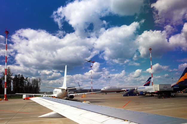 Paysage de l'aérodrome de l'aéroport