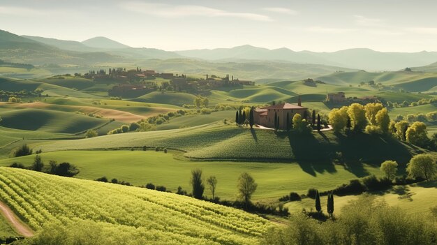 paysage agricole italien