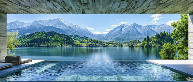 Paysage des Alpes suisses à couper le souffle Réflexions du lac serein Aventure d'été en Europe Nature pittoresque et beauté alpine