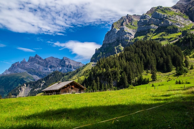 Photo paysage des alpes suisses