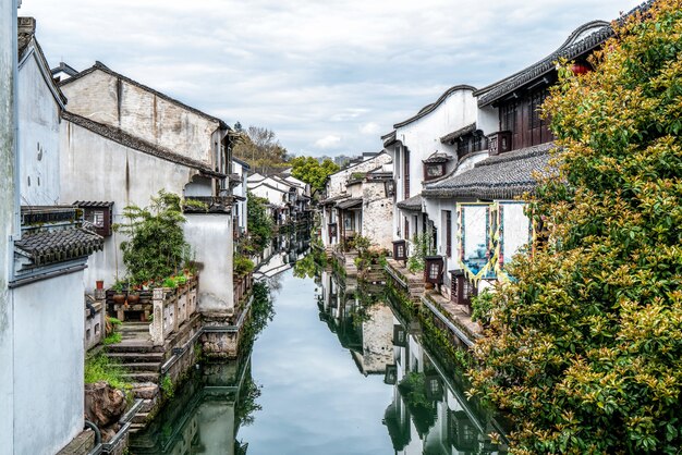 Le paysage de l'ancienne ville de Shaoxing, Zhejiang