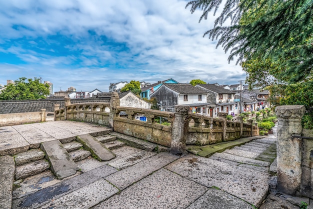 Le paysage de l'ancienne ville de Shaoxing, Zhejiang