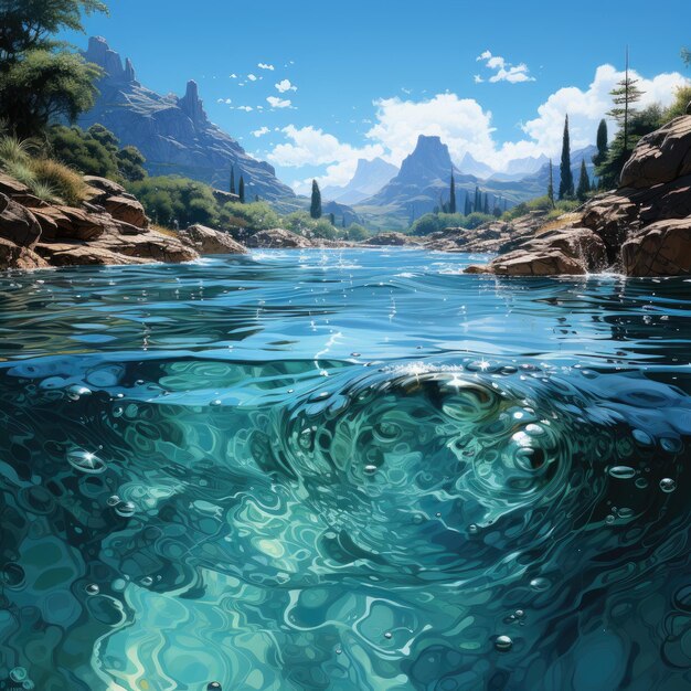 Paysage aquatique