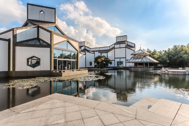 Paysage architectural de jardin classique chinois