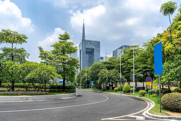 Paysage architectural urbain moderne chinois