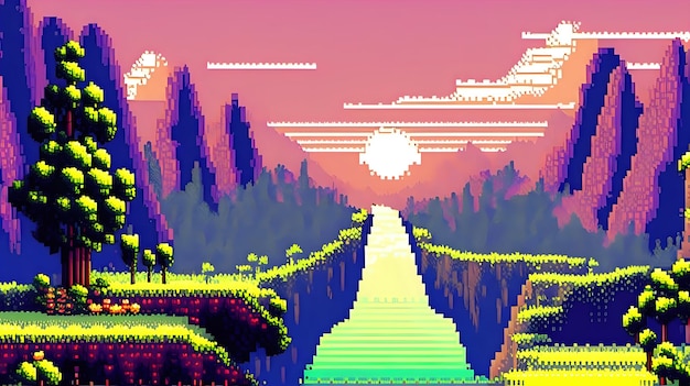 Le paysage artistique numérique des pixels