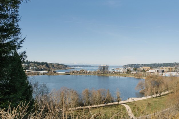 Paysage au Puget Sound à Olympia la capitale de Washington