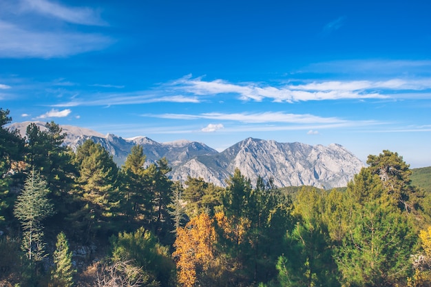 Paysage de beauté dans les montagnes en Turquie