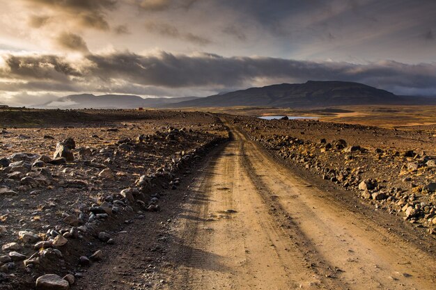 Paysage avec une belle nature en Islande.