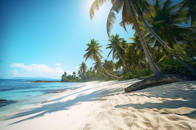 Le paysage d'une belle plage