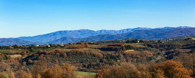 Paysage de campagne rurale des collines toscanes