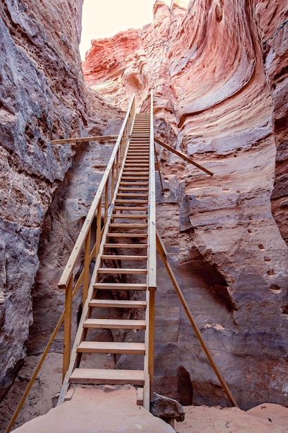 Paysage de canyon dans le sud du Sinaï, Égypte