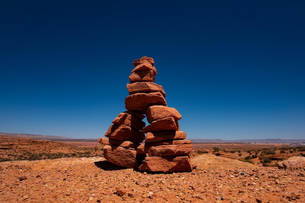 Paysage canyon parc national red rocks canyon dans l'utah