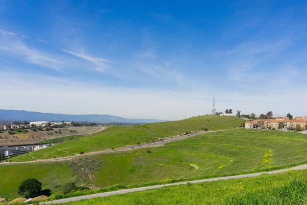 Paysage sur Communications Hill San Jose Californie