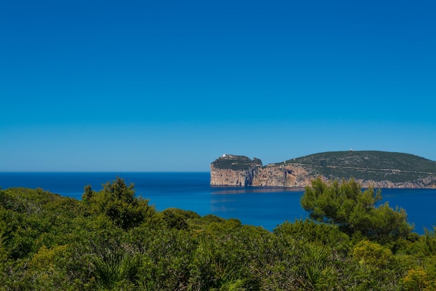 Paysage de la côte de Capo Caccia en Sardaigne