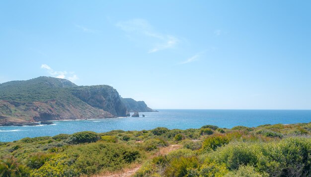 Paysage de la côte près de Porticciolo