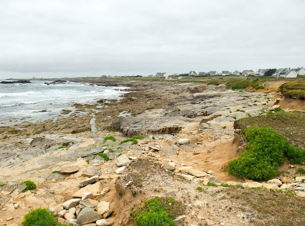 Photo paysage côtier en bretagne