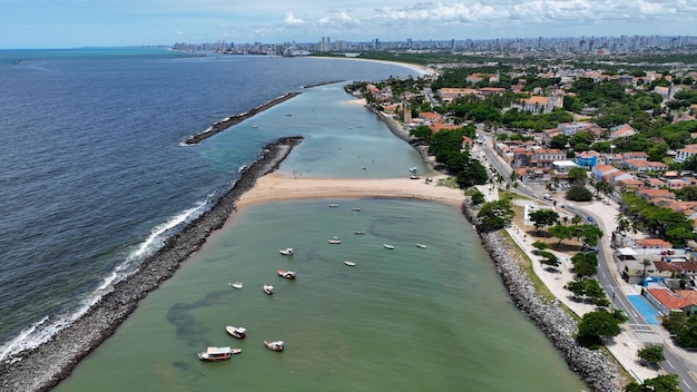 Le paysage côtier d'Olinda, dans le Pernambuco, au Brésil