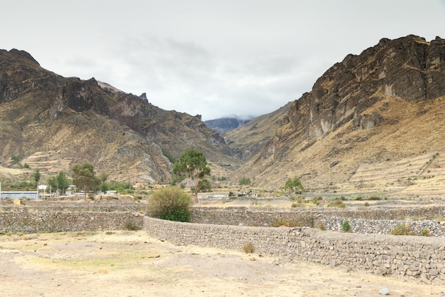 Paysage dans les Andes. Pérou.