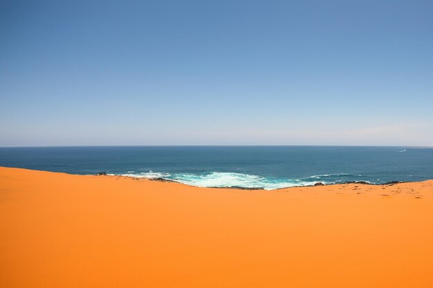 Photo le paysage désertique en arrière-plan