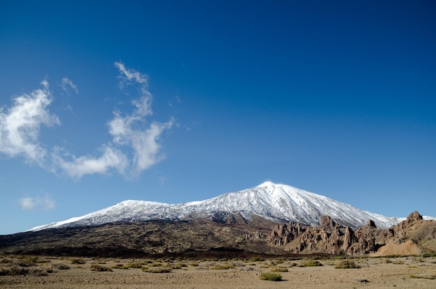 Paysage désertique dans le parc national du volcan Teide