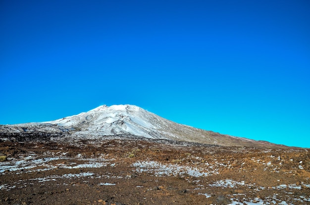 Paysage désertique dans le parc national du volcan Teide