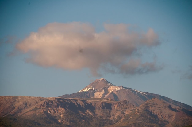 Paysage désertique dans le parc national du volcan Teide