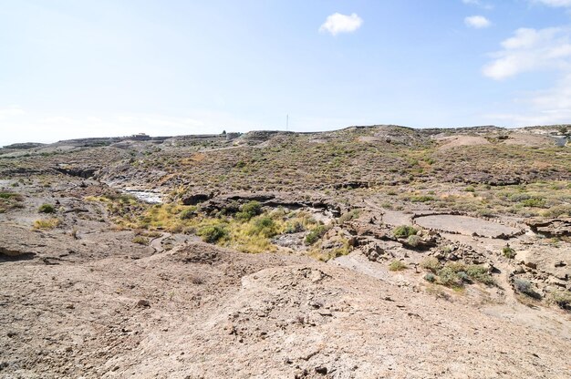 Paysage désertique à Tenerife Îles Canaries Espagne