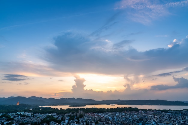 Paysage du lac de l'ouest à Hangzhou