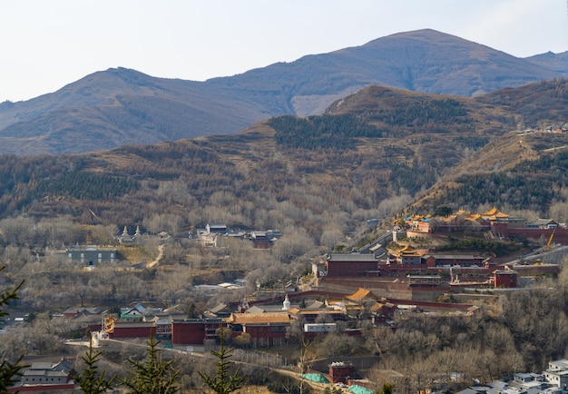 Paysage du mont Wutai dans le Shanxi, Chine