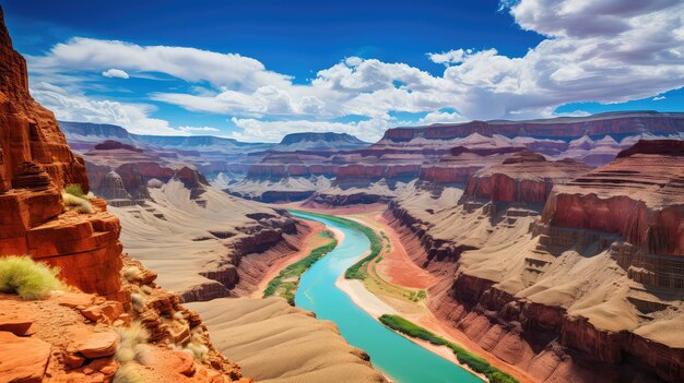 Le paysage du parc du Grand Canyon