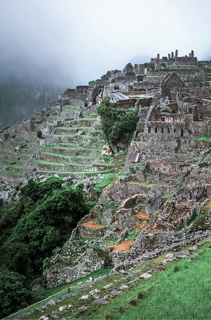 Paysage du temple du Machu Picchu