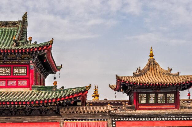 Le paysage du temple de Qinghai Xining Tal