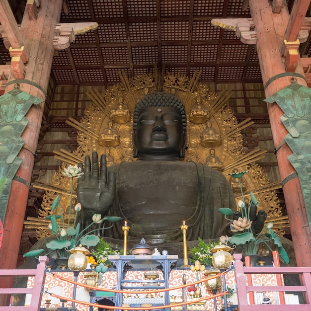 Paysage du temple Todai-ji à Nara, au Japon.