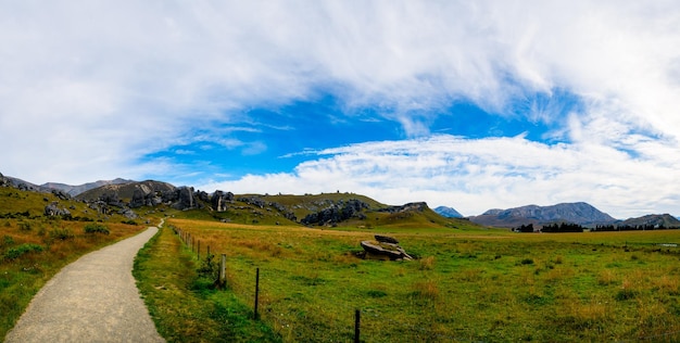 Paysage du voyage du chemin de fer transalpin