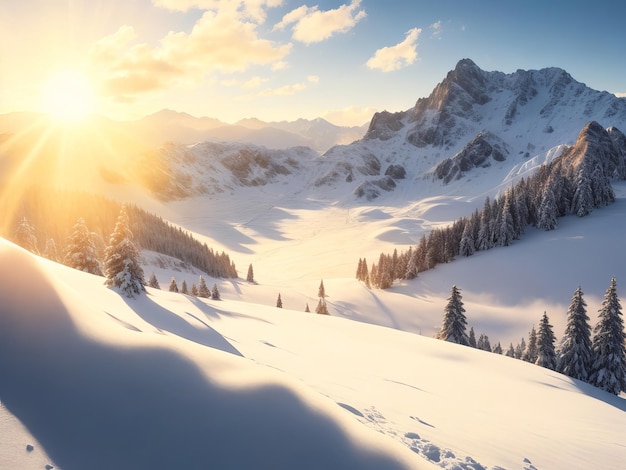 Un paysage époustouflant en arrière-plan Une toile naturelle captivante pour des images pittoresques