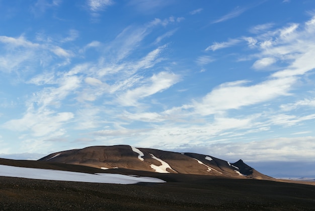 Paysage d'été désert en Islande