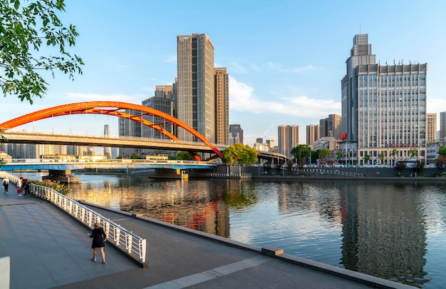 Paysage extérieur de la ville de Tianjin en Chine