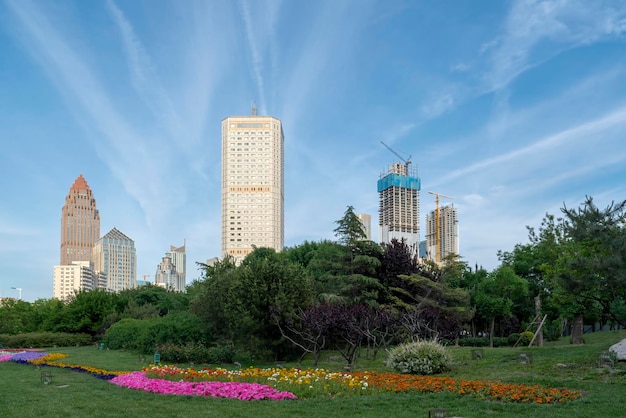 Paysage extérieur de la ville de Tianjin en Chine