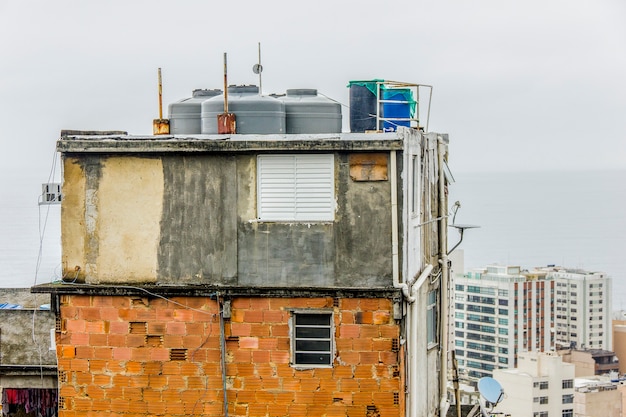 Paysage de la favela de Cantagalo